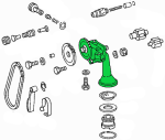 Oil pump (A 116 180 20 01), Mercedes-Benz M117